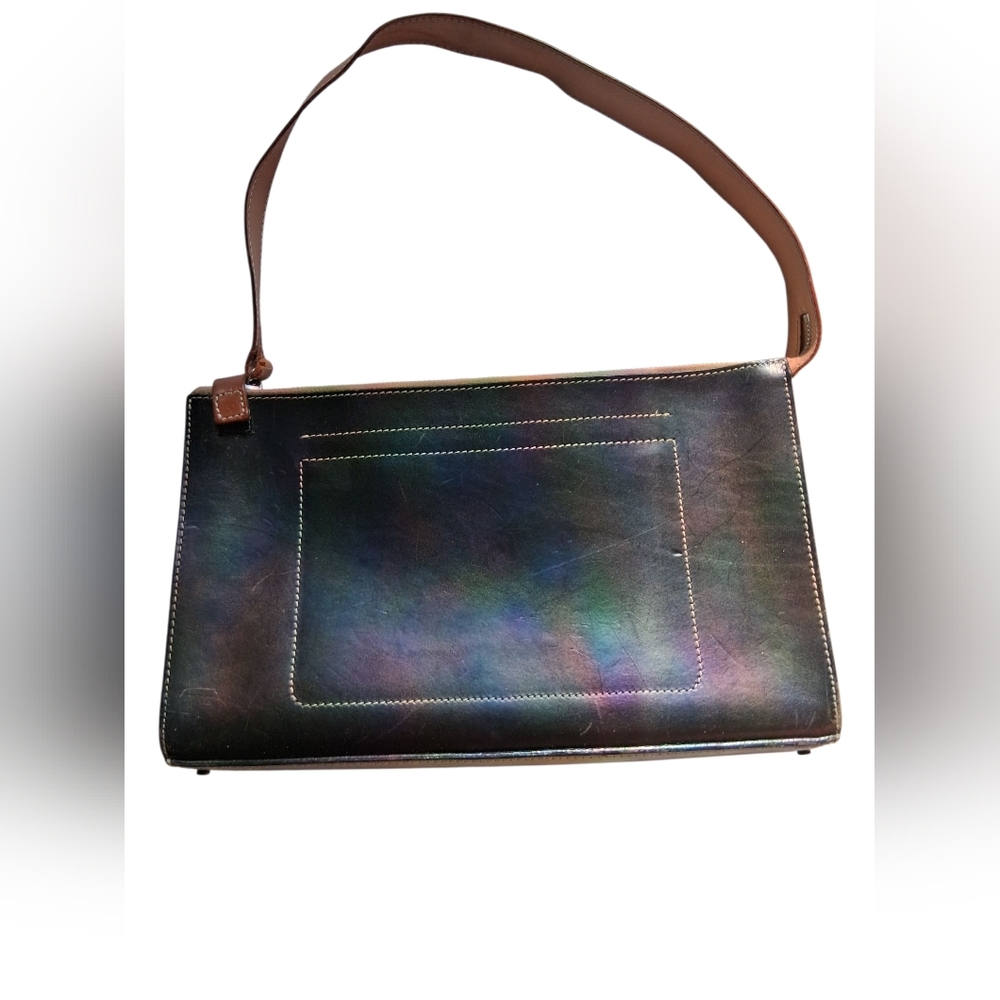 Slim Leather Black Clutch Bag by Autograph